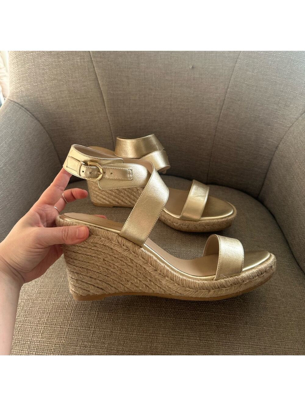 NWOT: Stuart Weitzman Lexia Espadrille Wedges